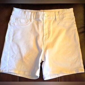 Women's Size 11/12 High-rise Elite Jeans Co. Brite White With Stretch.